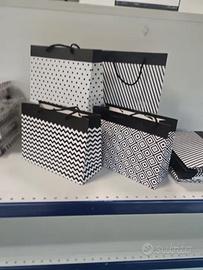 Shopper di carta orizzontali 76 pezzi 24x18+10cm