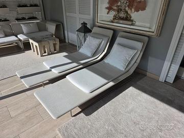 Lettino prendisole mare giardino SURF Paola Lenti