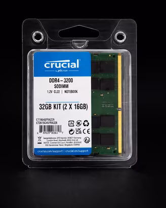 Ram Crucial DDR4 32GB (2x16GB) 3200MHz Sodimm