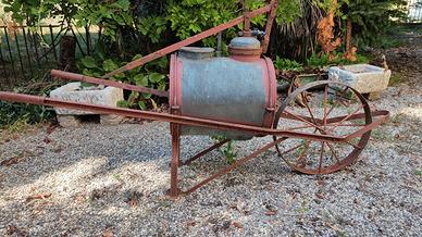 carriola irroratrice in rame 