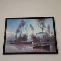Quadro paesaggio Bassis Agostino, 73x50 cm