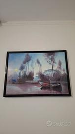 Quadro paesaggio Bassis Agostino, 73x50 cm