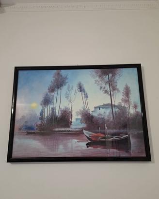 Quadro paesaggio Bassis Agostino, 73x50 cm