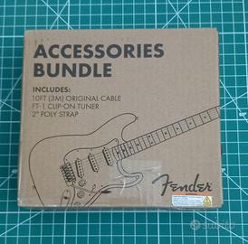 Kit accessori Fender: cavo, accordatore, tracolla