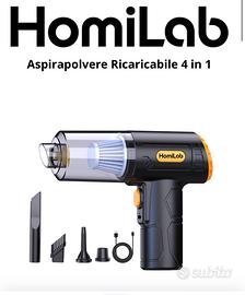 Aspirapolvere Homilab ricaricabile 4 in 1