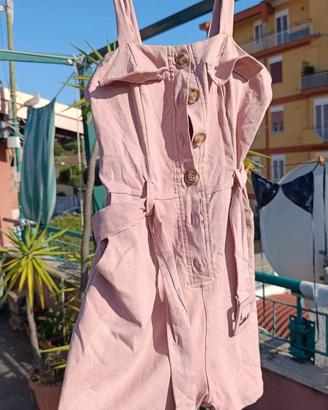 Vestitino a salopette con pantaloncini corti