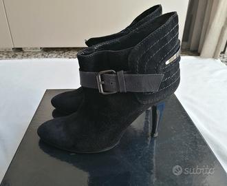 Stivaletti neri scamosciati Pinko n. 38