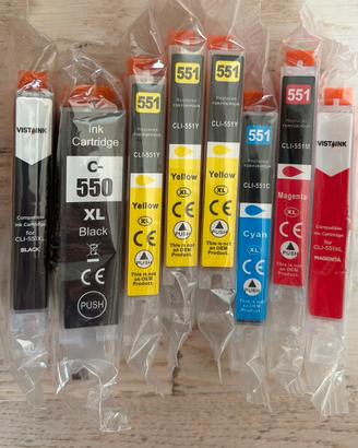 Cartuccie Canon 550xl-551xl