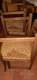 4 sedie in legno