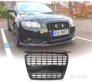 GRIGLIA AUDI A3 8P 8PA 05-08 LOOK S LINE NERO LUCI
