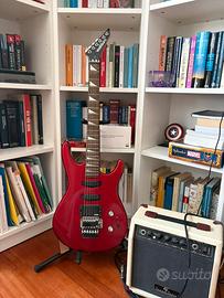 chitarra washburn rossa