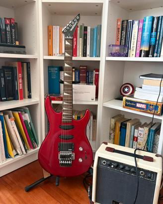 chitarra washburn rossa