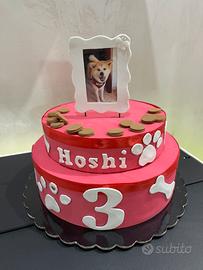 Torta scenografica compleanno cane vari animali
