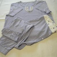 PIGIAMA DONNA tg.L-PANTALONI+MAGLIETTA MANICHE COR