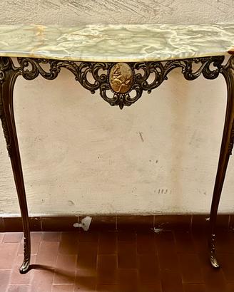 Elegante Consolle ingresso in ottone vintage