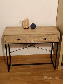 mobiletto rovere chiaro con cassetti 