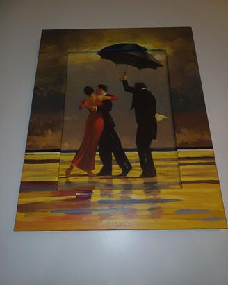 Quadro "the singing Butler" con cornice dipinta