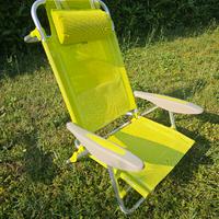 sedia sdraio alluminio