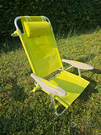 sedia sdraio alluminio