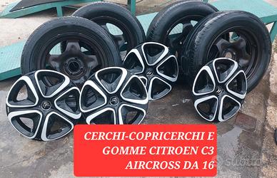 CERCHI-COPRICERCHI e GOMME CITROEN C3 Aircross 16