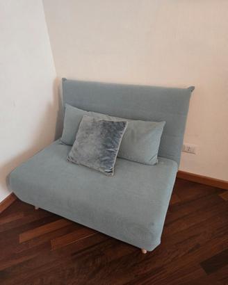 Poltrona letto pieghevole verde acqua