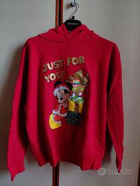 Felpa Disney Natalizia con cappuccio