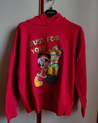 Felpa Disney Natalizia con cappuccio