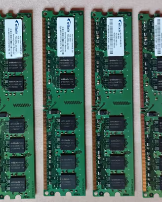 RAM PC e MAC 4x1 GB DDR-2 PC2-4200U  533Mhz ( 4GB)