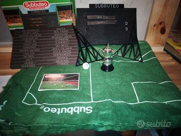 Lotto tabellone, coppa, pallone Subbuteo anni 80