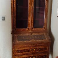 credenza trumeau  ribalta  intarsiato maggiolini