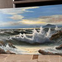 Quadro Rossella Baldino Mareggiata certificato