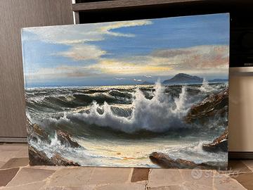 Quadro Rossella Baldino Mareggiata certificato