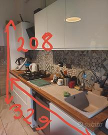 Cucina ikea senza elettrodomestici e lavandino