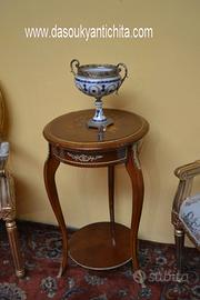 Tavolino da centro intarsiato stile Luigi XV