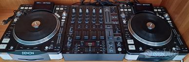 console cdj Denon DN-S3700 mixer Behringer DJX750