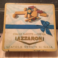 scatola vintage pasticceria Lazzaroni anni 1950/60