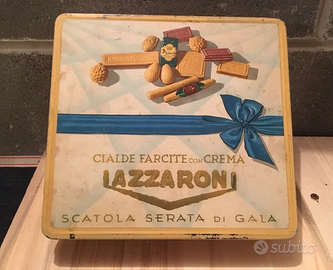 scatola vintage pasticceria Lazzaroni anni 1950/60