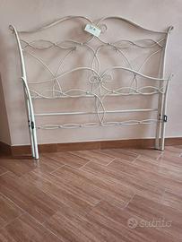 TESTIERA E PEDIERA IN FERRO BATTUTO