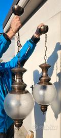 Coppia lampadari vintage