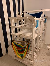 LETTO PER BAMBINI A CASTELLO GIOCO SCIVOLO