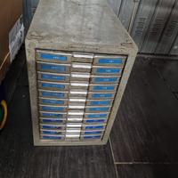 SCHEDARIO CASSETTIERA KARDEX VINTAGE ANNI 70