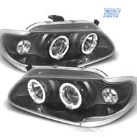 FARI PER RENAULT MEGANE 96-99 ANGEL EYES FONDO NER