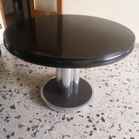 Tavolo Tondo Vintage Legno Italia Anni 70 