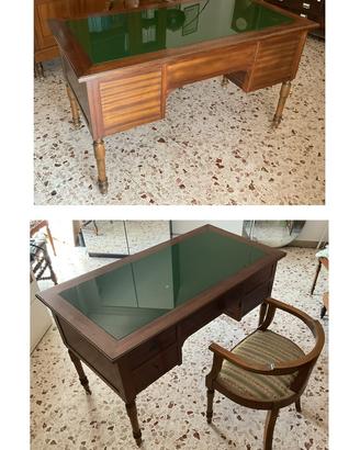 Scrittorio vintage legno massello