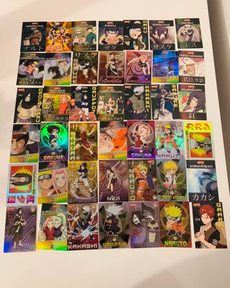 Lotto di 42carte naruto comuni e brillanti
