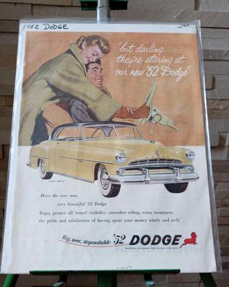 Rara pubblicità Dodge 1952