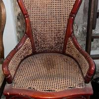 Sedie/Poltrone Antiche con struttura in legno