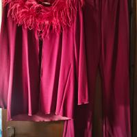completo pantalone canotta e maglia lunga aperta