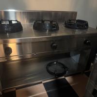 Cucina Wok 3 fuochi 38kW