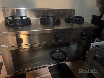 Cucina Wok 3 fuochi 38kW